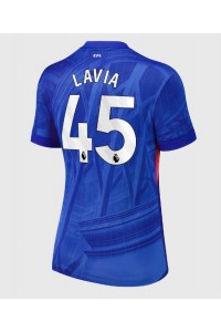 Chelsea Romeo Lavia #45 Voetbaltruitje Thuis tenue Dames 2025-26 Korte Mouw